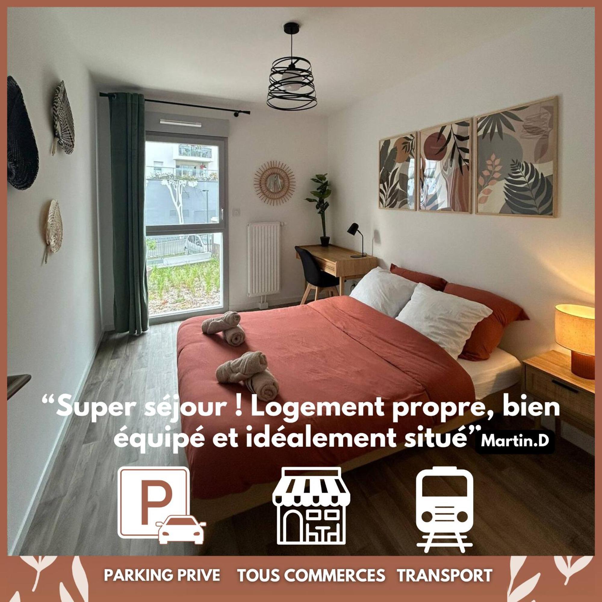 T3 Moderne - Proche Tram - Parking Prive Daire Angers Dış mekan fotoğraf